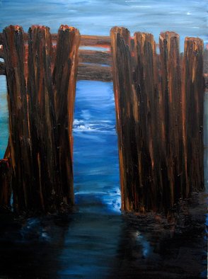 Charles Rajkovic; Shelter Island North Point 1, 2010, Original Painting Oil, 92 x 122 cm. Artwork description: 241 Painted on linen, ground with gesso  ...