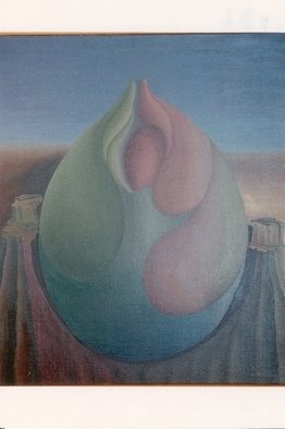 Raquel Davidovici; Gestation, 1977, Original Painting Oil, 60 x 50 cm. 