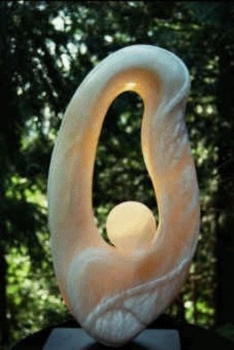 Shannon Ravenhall; Birth I: You Raise Me Up, 2011, Original Sculpture Stone, 15 x 30 inches. Artwork description: 241   Italian AlabasterMore than 20 pounds  ...
