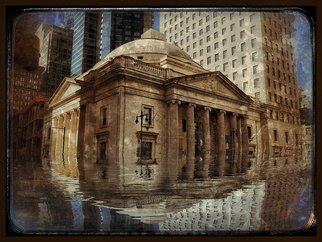 Robert Reinhardt; Girard Bank, 2017, Original Digital Art, 28 x 22 inches. Artwork description: 241 Broad St. Philadelphia, Historic, Architecture, Floods...