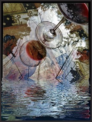 Robert Reinhardt; High Tide Pinot, 2017, Original Digital Art, 16 x 20 inches. Artwork description: 241 Pinot Noir, Summer, Drinks, Floods, ...