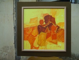 Richard Anbudurai; Care 3, 2012, Original Painting Acrylic, 22 x 22 inches. Artwork description: 241     ' All things bright and beautiful, all creatures great and small'.    ...
