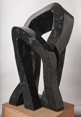 Robin Antar; Embrace, 2012, Original Sculpture Stone, 17 x 36 inches. Artwork description: 241 embrace, 2 people, stone, art, ...