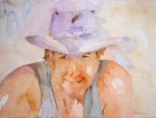 Roderick Brown; Outback Rider, 2004, Original Watercolor, 12 x 16 inches. Artwork description: 241 Australian cattleman...