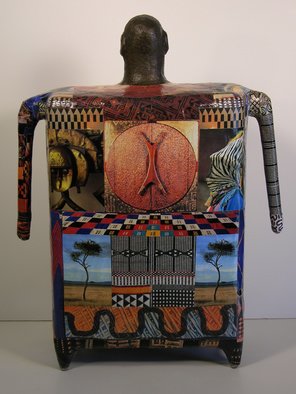 Ron Allen; Africa  Back View, 2009, Original Sculpture Mixed, 10 x 18 inches. 