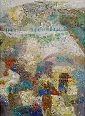 Joseph Bakir; Big Landscape, 2003, Original Painting Oil, 30 x 40 cm. 