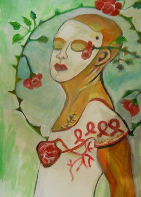 Ruth Olivar Millan; After Breast Cancer, 2012, Original Painting Acrylic, 18 x 24 inches. Artwork description: 241    Brillant acrylic color in an international perspective in the style of the great muralists.  ...