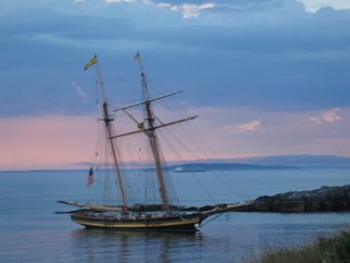 Ruth Zachary; Schooner At Twilight, 2012, Original Photography Color, 8 x 10 inches. 