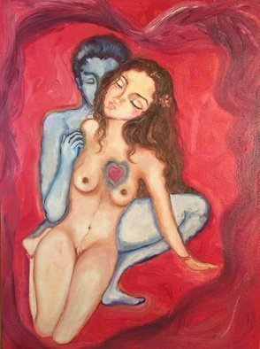 Sangeetha Bansal, Serenity, 2015, Original Painting Oil, size_width{Hearts_in_unison-1486486131.jpg} X 16 inches