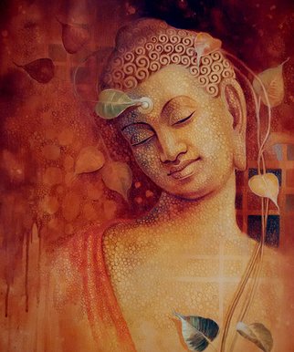 Sanjay Lokhande; Buddha Bhavana, 2016, Original Painting Acrylic, 36 x 30 inches. Artwork description: 241 The Painting is based on the Philosophy of the Buddha   Buddhism...