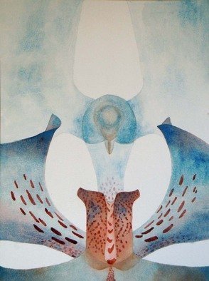 Sarah Longlands; Hawk 0r Dove, 2011, Original Watercolor, 53 x 73 cm. Artwork description: 241 painted on 850gsm Arches paper ...