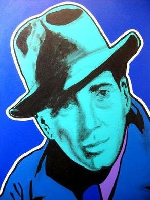 David Mihaly, 'Bogart', 2004, original Painting Acrylic, 20 x 24  x 1 inches. Artwork description: 1911 Humphrey Bogart - here' s looking at you, kid...