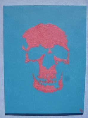 Stephan Van Riezen; Pink Skull, 2010, Original Painting Oil, 50 x 60 cm. Artwork description: 241  Pink SkullOil and acryl on canvas ...