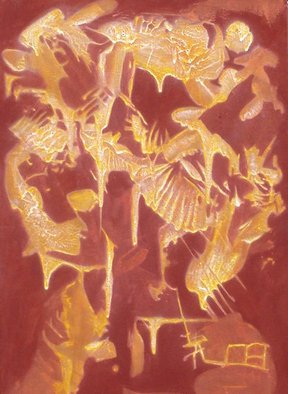 Wayne Lepage;  The Bones Where Hollow M..., 2008, Original Painting Acrylic, 19.7 x 29 inches. Artwork description: 241            Acrylic painted canvas           ...