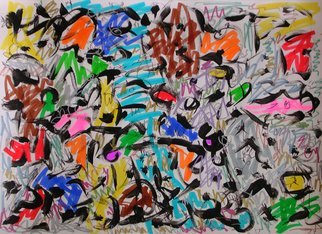 Richard Lazzara, 'Wild Man 6150', 2008, original Calligraphy, 23 x 16.5  inches. Artwork description: 55767  Art for the Soul by  