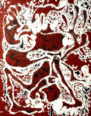 Andrei Sido; Orgasm, 2000, Original Painting Acrylic, 55 x 70 cm. Artwork description: 241  orgasm, people act, copulation, ...