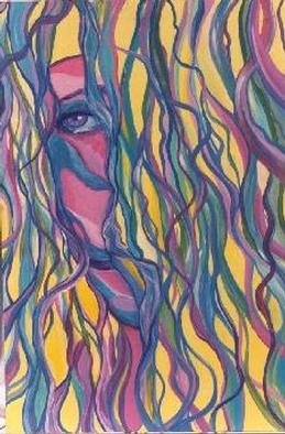 Christine Laverty; Looking Out, 1996, Original Painting Acrylic, 3 x 6 feet. 