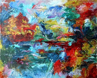 Shkanin Misha; Lake, 2005, Original Painting Oil, 80 x 70 cm. Artwork description: 241  abstract, painting, oil painting, impressionizm, ...