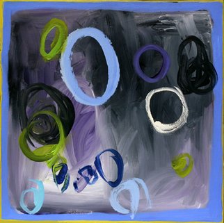 Suzanne Jacquot; Circles On Grey, 2006, Original Painting Acrylic, 20 x 20 inches. 