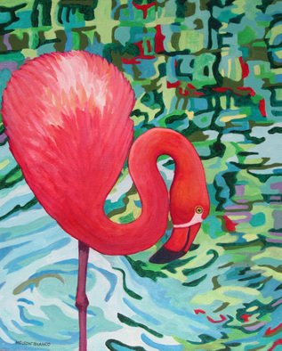 Sharon Nelsonbianco; Curious Birds DEREK, 2014, Original Painting Acrylic, 16 x 20 inches. Artwork description: 241 contemporary art, acrylic painting, waterscape, birds, , nature, water, tranquility, peace, wildlife, , series format, Sharon Nelson- Bianco, southern artist, , colorful, colorist, Florida, water birds, expressionist, Florida artist, Florida, wildlife, water fowl, vivid, expressionism  ...