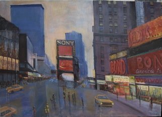 Slobodan Paunovic; Time Square 80 S, 2017, Original Painting Acrylic, 28 x 20 inches. Artwork description: 241 OriginalI was inspired by past timeI hope that the viewers will feel that...