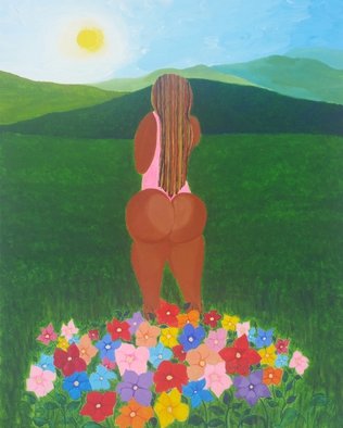 Gregory Roberson; Sweet Serenity, 2016, Original Painting Acrylic, 16 x 20 inches. Artwork description: 241 Original acrylic painting on canvas.erotic, meditation, landscape, peace, love ...