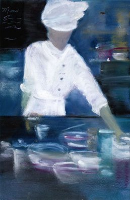 Susan Ross Donohue; Art Culinaire, 2007, Original Pastel Oil, 8 x 11 inches. 