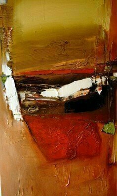 Stefan Fiedorowicz, 'Yellow Ochre In A Rage', 2012, original Painting Oil, 50 x 100  x 4 cm. Artwork description: 2103 Sometimes the most anger reflects the strongest love.  Ram Dass once said that those who anger you the most requires your help. ...