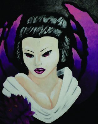 Steve Meyerholz; Geisha, 2015, Original Painting Acrylic, 16 x 20 inches. Artwork description: 241 GEISHA was inspired by Asian art. I like Asian art and always wanted to see if I could get the Asian style down. I also wanted to see what it would look like if I attempted it, so I painted a Geisha on a 16aEURx20aEURx0. ...