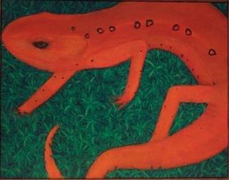 Janice Young, 'Easteren Newt', 2012, original Painting Oil, 14.1 x 11  x 2.5 inches. Artwork description: 1911         Oil on canvas over wood           ...