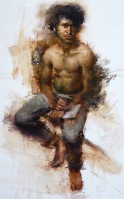 Surabhi Gulwelkar; Portrait, 2016, Original Painting Oil, 22 x 30 inches. Artwork description: 241 Figurative, Creation, Portrait, Realistic, Impressionism, Bold brush stokes, ...