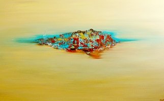 Tanya Hansen; The Island, 2017, Original Painting Acrylic, 48 x 30 inches. 