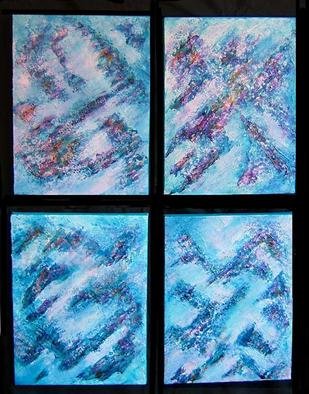 Tary Socha; Alpine Snowfall, 2005, Original Painting Acrylic, 9 x 12 inches. Artwork description: 241 This four- plex set on canvas is my impression of mountain slopes during a misty snowfall. They were created with flexibilty in mind. Exhibit this eithr as shown here or in a line. The order of each panel is numbered on the back of each unit....