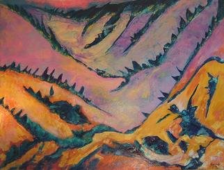Tary Socha; Slopes, 1996, Original Painting Acrylic, 36 x 48 inches. Artwork description: 241 An abstraction of mountain ski slopes....