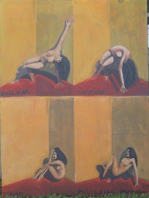 Terry Matarelli; 4 Plex, 2007, Original Painting Oil, 30 x 40 inches. Artwork description: 241  comlex solution ...