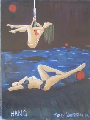 Terry Matarelli; Hang, 2007, Original Painting Oil, 30 x 40 inches. Artwork description: 241  girls at play ...