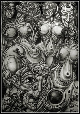 Temo Dumbadze; Desire To Rule The World, 2014, Original Drawing Pencil, 70 x 100 cm. Artwork description: 241  Desire To Rule The World. pencil on cardboard. 70cmx100cm, drawing in 2014. SURREALISM. bank transfer only. ...