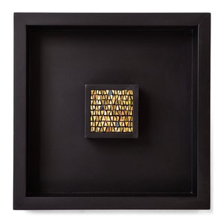 Nathalie Vin; OR DU TEMPS, 2015, Original Mosaic, 23 x 23 cm. Artwork description: 241  Made with traditional gold and coloured gold leaf venitian tiles. 