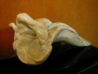 Terry Mollo, 'Flower Of Adele', 1997, original Sculpture Stone, 28 x 14  x 10 inches. Artwork description: 1911 Inspired by Rodin' s bronze female  called Torso of Adele, this stone flower was carved from Maximillian green alabaster. This is a one- of- a- kind piece. ...