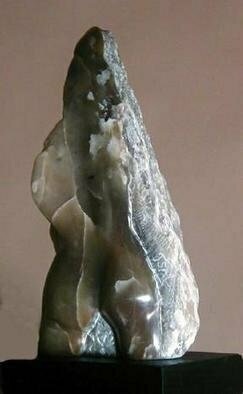 Terry Mollo, 'Heavens Gate', 2004, original Sculpture Stone, 8 x 15  x 5 inches. Artwork description: 1911 On one side the form is figurative, realistic and clear; on the other side it is abstract, translucent and vague. Carved from Italian brown agate and mounted on a stone base....