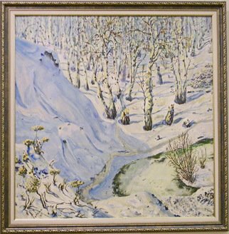 Leo Karnaukhov; Ещё чуть-чуть ..., 2005, Original Painting Oil, 67 x 67 cm. Artwork description: 241 Forest Landscape...