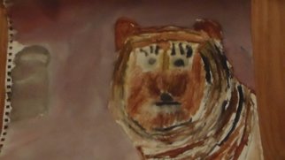 Matt Andrade; Tiger, 2015, Original Watercolor, 9 x 12 inches. Artwork description: 241  Tiger Tiger   ...
