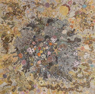 Valentina  Lusenkova; Pearl, 2015, Original Painting Oil, 200 x 200 cm. Artwork description: 241  Ocean images, space, underwater images, metamorphosis , mystical images, the new reality ...