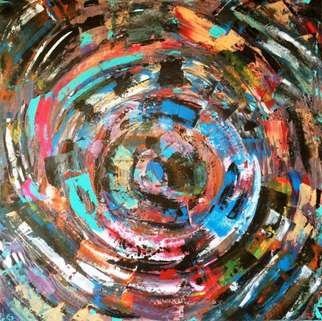 Vasile Ghiuta; Vertigo, 2016, Original Painting Acrylic, 30 x 30 inches. Artwork description: 241  this artwork is done with quality acrylics that show the complexity of different layers of colors.  Life is unpredictable and sometime we got attracted in the vortex of life. Sometimes we win sometimes we lose but always we try the best. we all winners ...