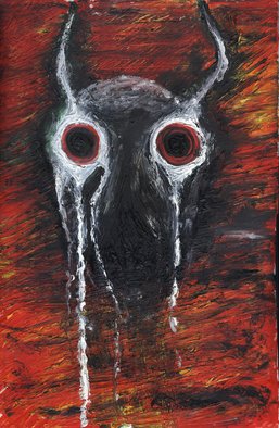 Vasilli Salov; The Demon Of Chaos 4, 2016, Original Painting Oil, 15 x 23 inches. Artwork description: 241 The demon of chaos. A vortex of emotions and reactions, all fighting against one another, so much you feel your head is going to explode. You're looking forward but you're not seeing anything. You don't understand what's happening. You have no idea why ...