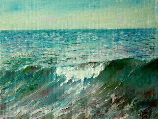 Vladimir Volosov, 'The Wave', 2023, original Painting Oil, 14 x 11  x 1 inches. Artwork description: 1911        There is no doubt that visual art is a powerful medium. It has the ability to inspire and to move us deeply.The author s goal to engage the viewer in the creative process. He invites the viewer to go their own way and become a co- ...
