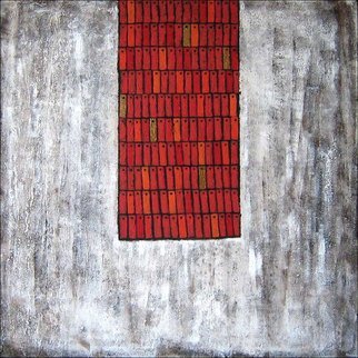 Wenli Liu; China Red, 2007, Original Painting Acrylic, 36 x 36 inches. 