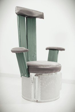 Federica Ripani; GOLDRAKE, 2009, Original Furniture,   cm. Artwork description: 241  steel, wood, satin, plastic. ...