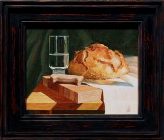 Wm Kelly Bailey; Bread And Water, 2013, Original Painting Acrylic, 8 x 10 inches. Artwork description: 241 Bread and Water, acrylic painting on stretched canvas.  10x8 painting, frame O.  D.  is 12 x 14.  Sold.  Private Collection, Houston, TX. ...