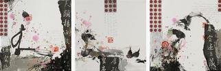 Xiaoyang Galas; Great, 2012, Original Mixed Media, 20 x 20 cm. Artwork description: 241  tryptic painting 